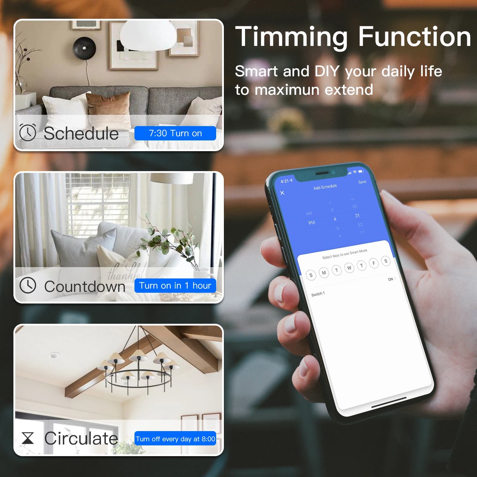 Inteligentny włącznik Zigbee do Tuya Smart Life - 5
