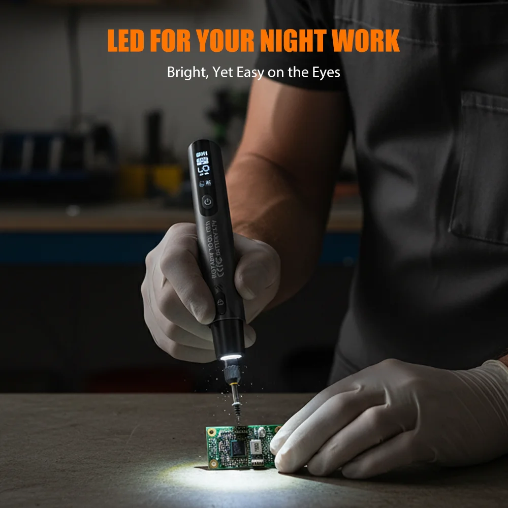 Mini wiertarka elektryczna z LED - 4