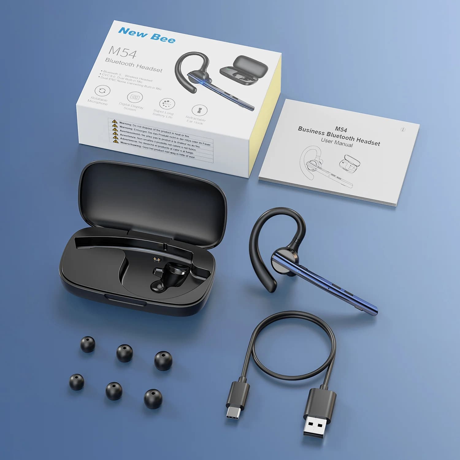 Słuchawki Bluetooth New Bee M54 do auta - 7