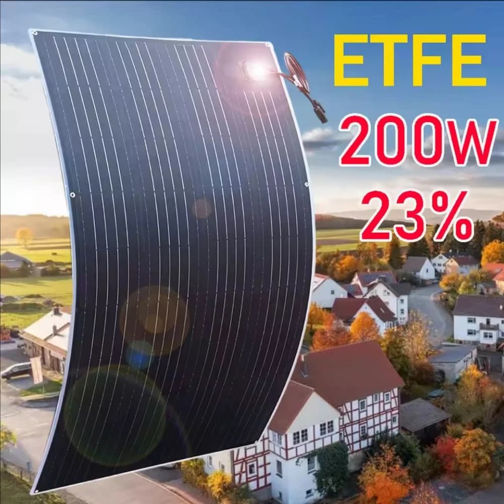 Panel słoneczny elastyczny 200W 12V ETFE