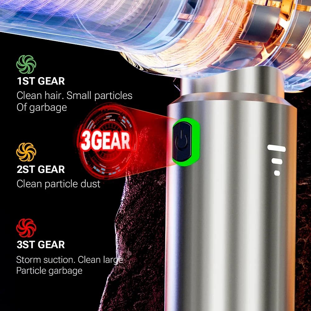 Odkurzacz samochodowy bezprzewodowy 985000Pa - 5