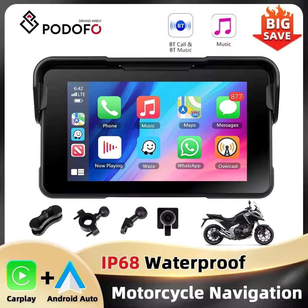 Monitor samochodowy 5" CarPlay Android Auto
