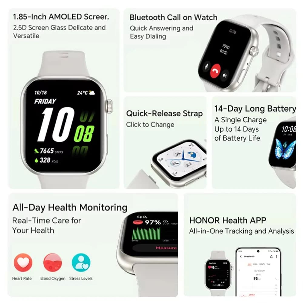 Honor Choice InFoWear 2i Smartwatch 1.85" - 3