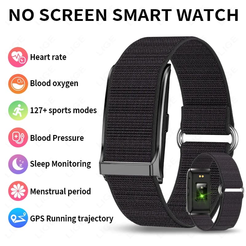 LIGE smartwatch sportowy, pulsometr, wodoodporny
