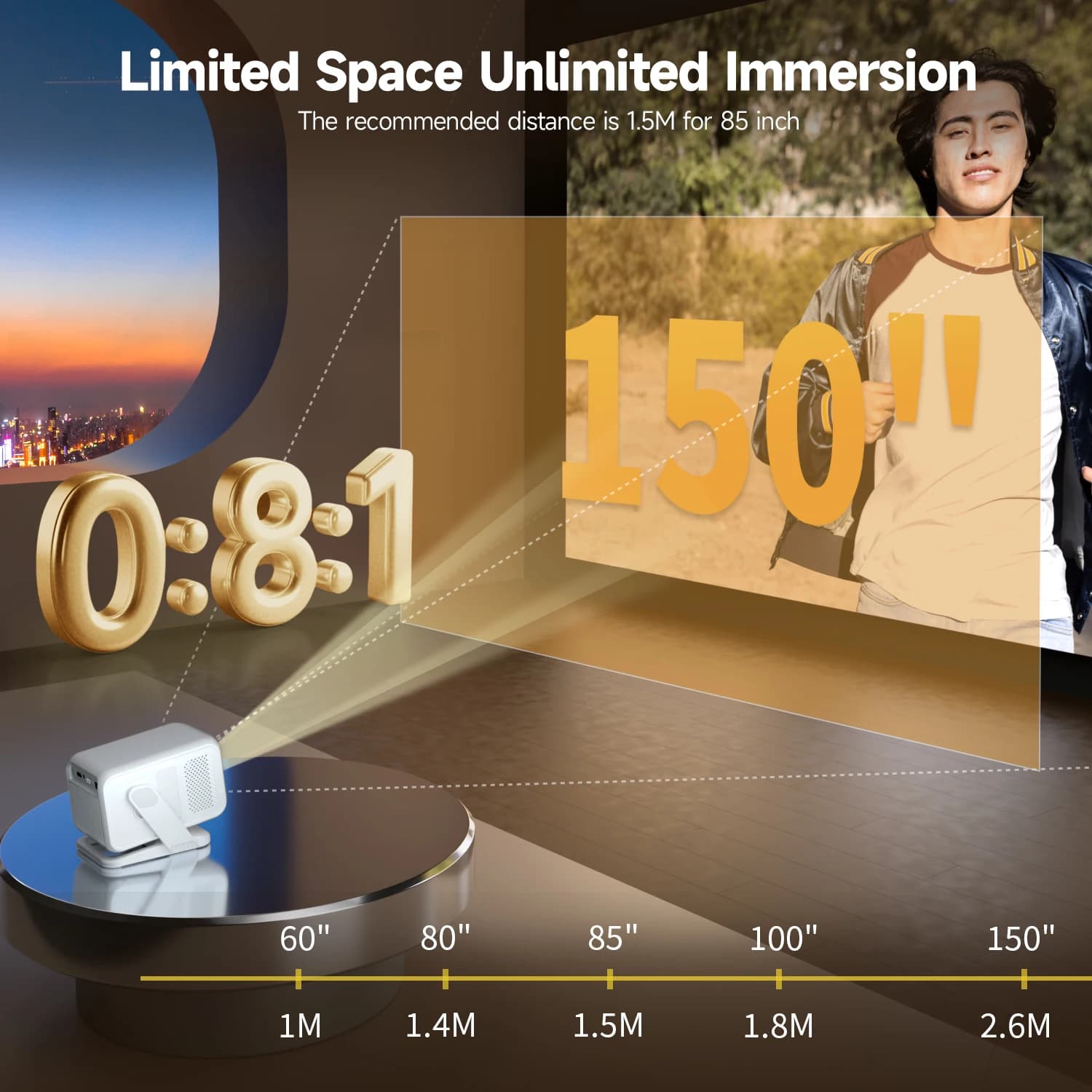 Przenośny projektor Magcubic HY310X 4K WiFi - 7