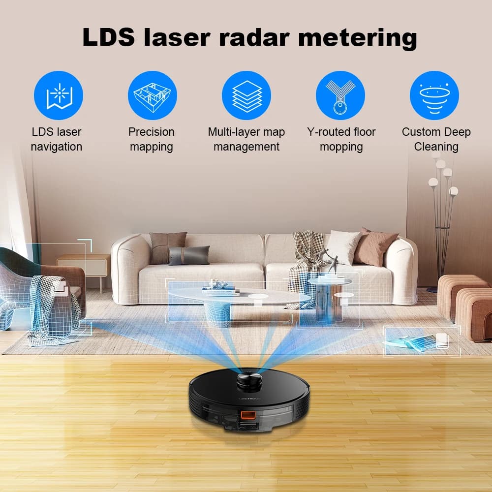 Liectroux X6 robot sprzątający LDS Lidar - 5