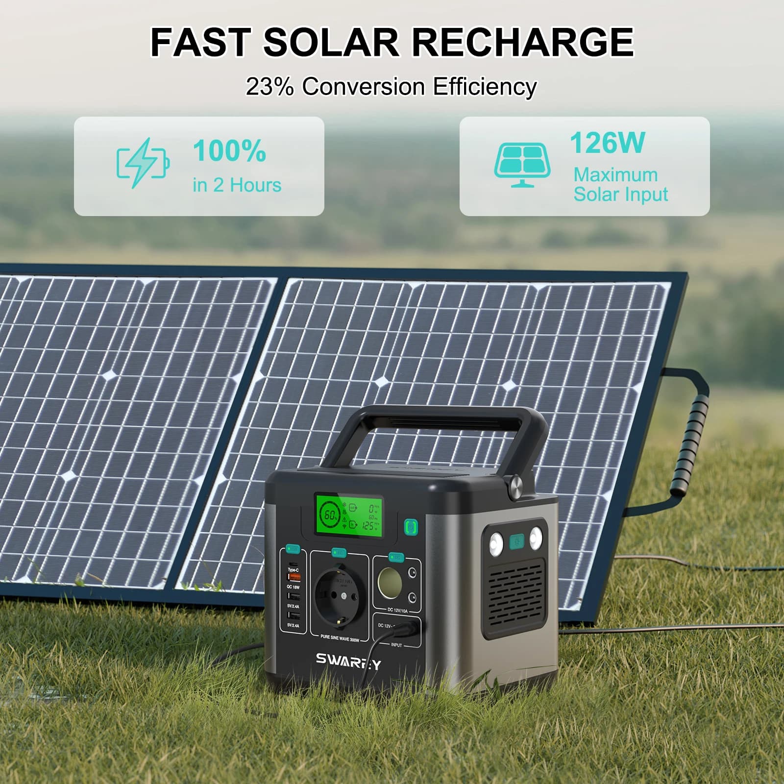 SWAREY S160 stacja zasilania 222Wh 300W - 6