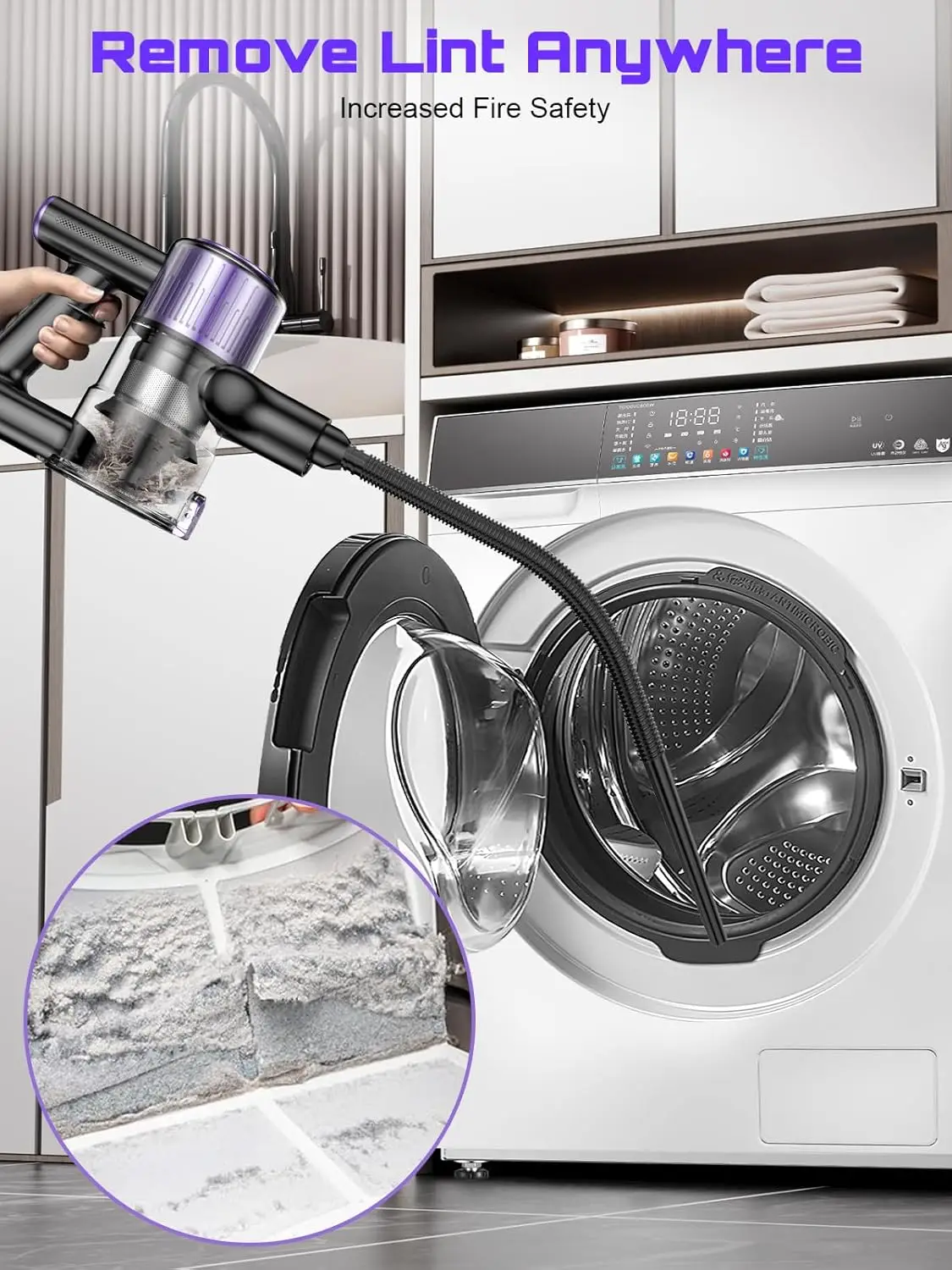 Odkurzacz pionowy bezprzewodowy 500W - 6