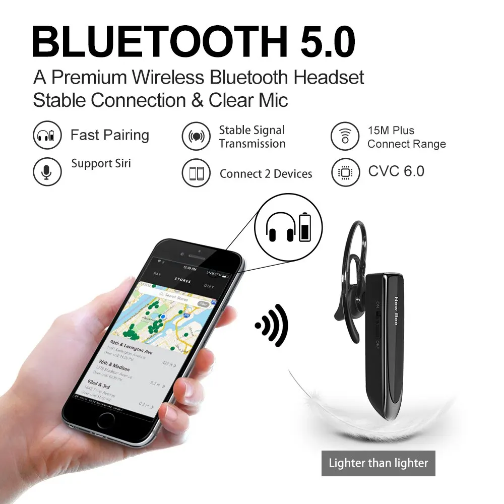 Słuchawki bezprzewodowe Bee B41 Bluetooth 5.0 - 5