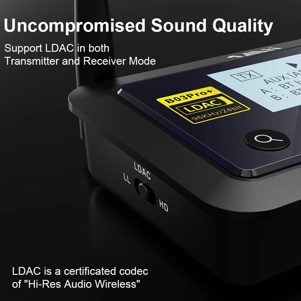 Adapter Bluetooth 5.0 1Mii B03Pro+ aptX LL - 4