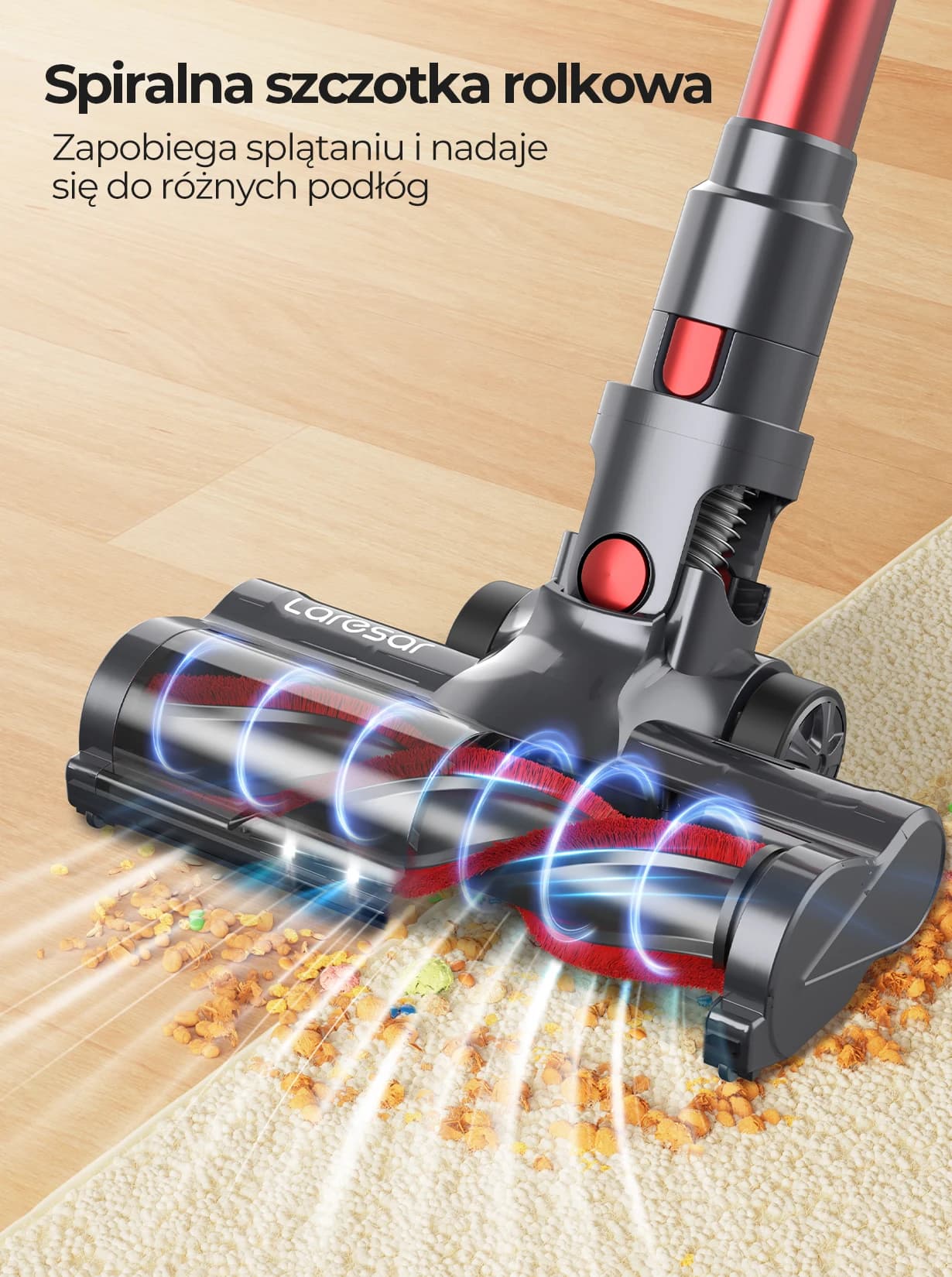 Odkurzacz bezprzewodowy Laresar V8 48000PA - 4