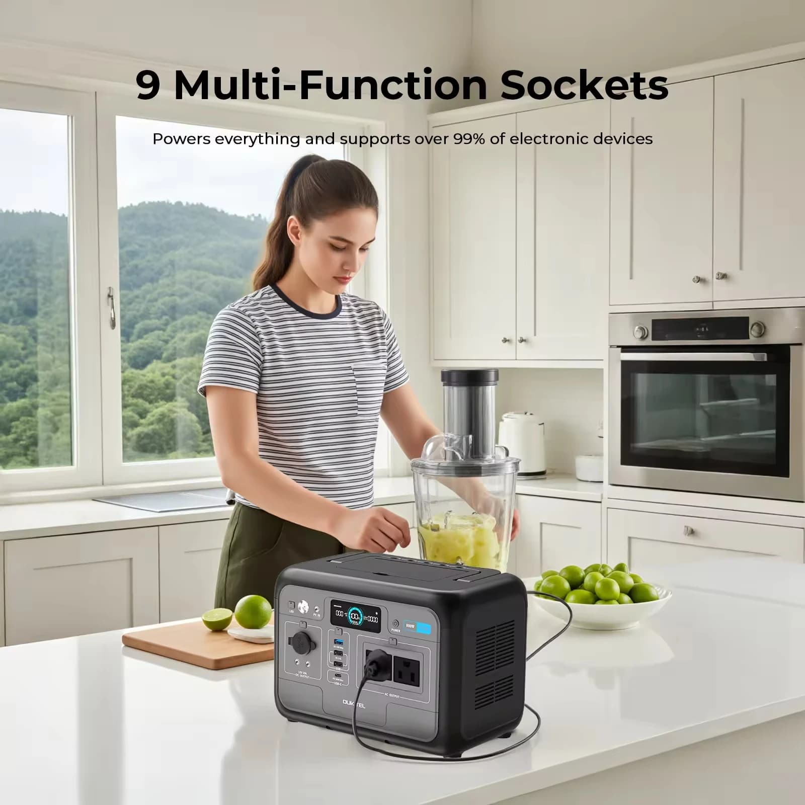 Stacja zasilania OUKITEL P800E 512Wh - 3