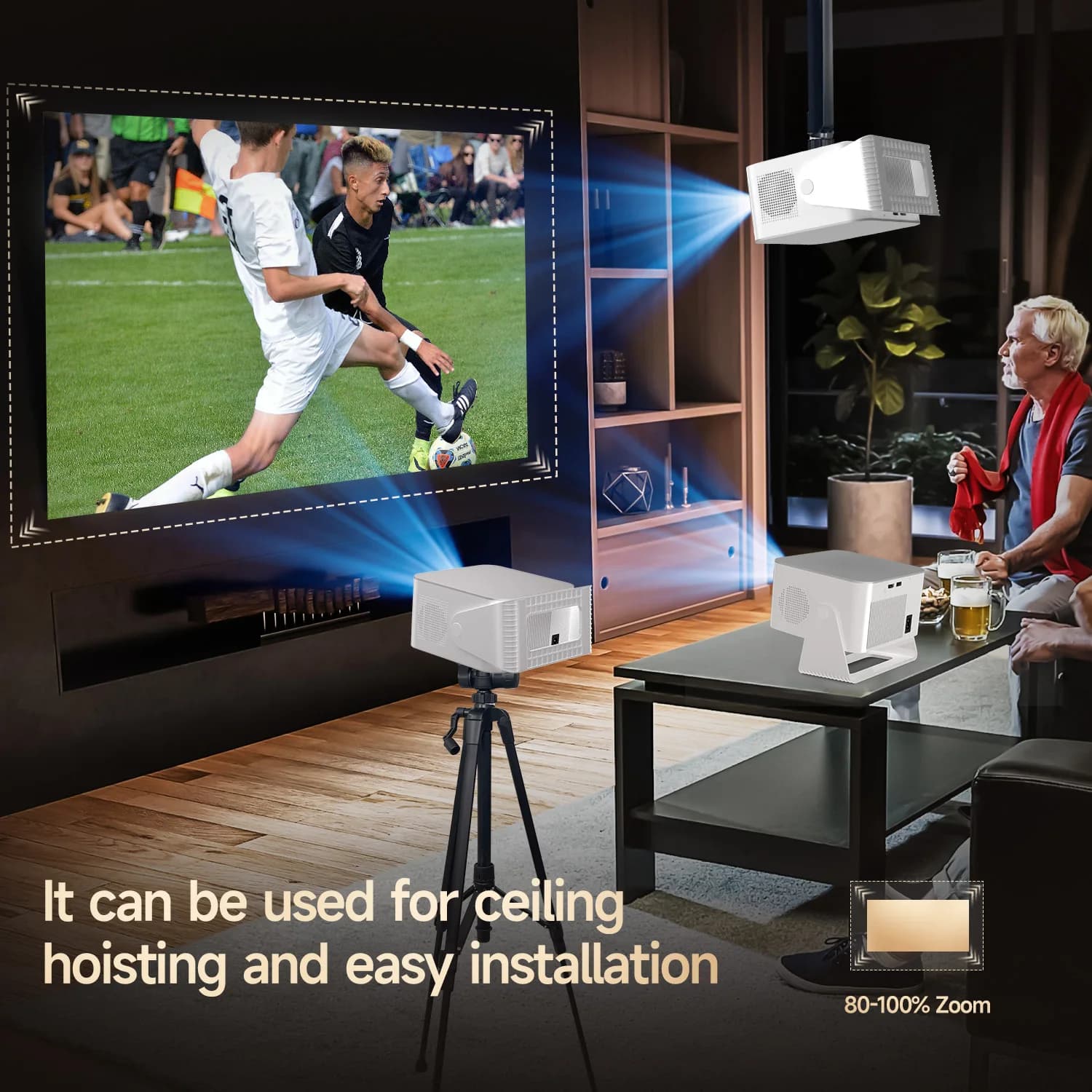 Projektor Magcubic 900 ANSI z autofokusem i Wi-Fi 6 - 4