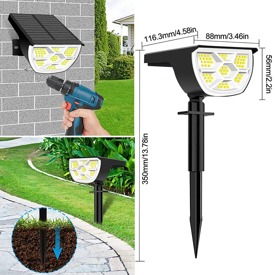 Solarne lampy krajobrazowe LED IP65 - 7