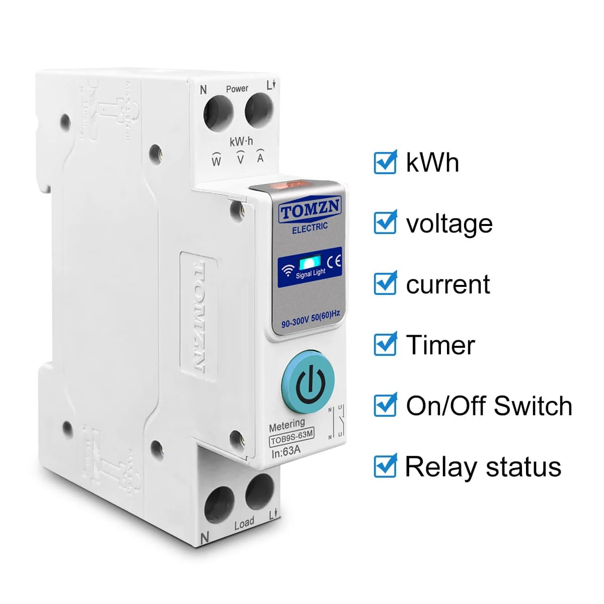 Inteligentny licznik energii WiFi 63A TUYA - 4