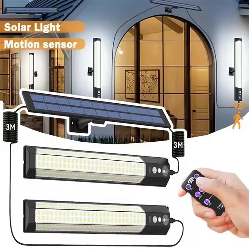 Lampa solarna LED z czujnikiem ruchu