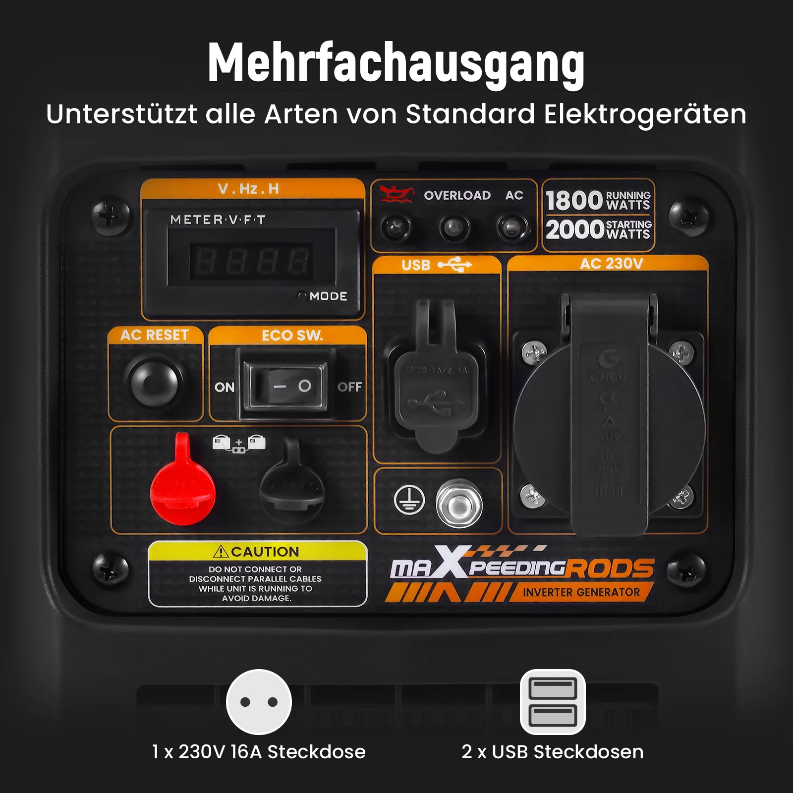 Generator benzynowy 2000W przenośny - 5