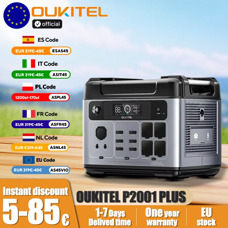 Stacja zasilania OUKITEL P2001E Plus 2400W
