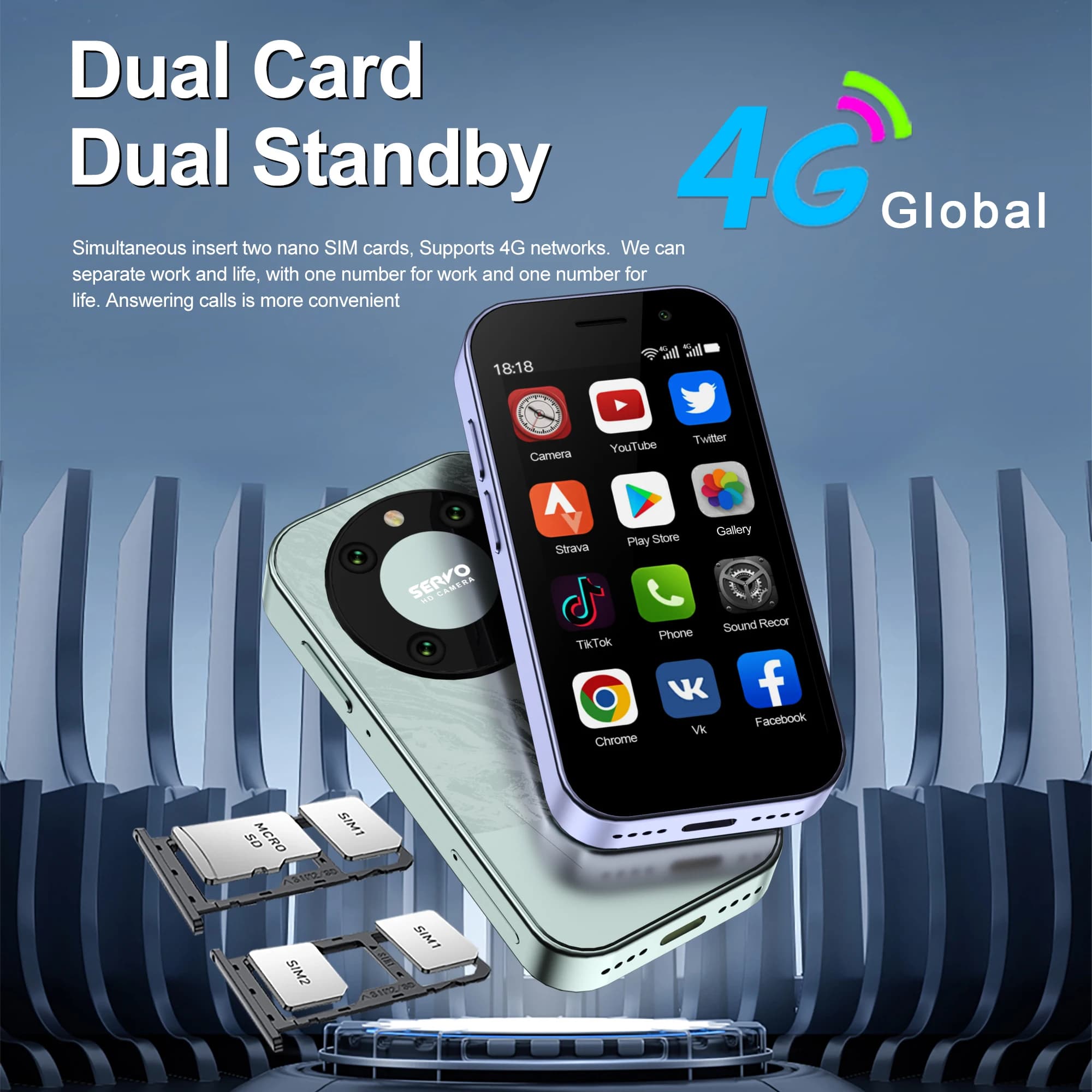 Servo King 9000 smartfon mini Android 10 - 3