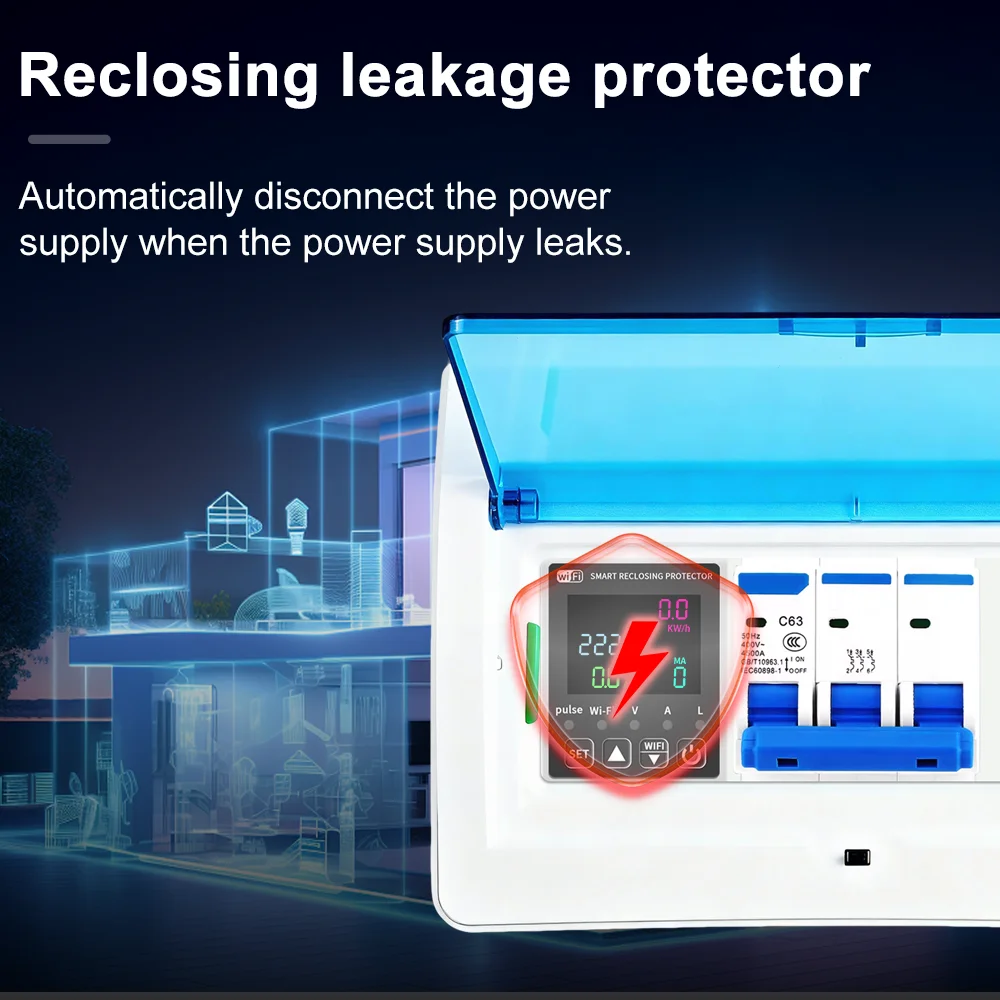 Inteligentny miernik energii WiFi Tuya - 6