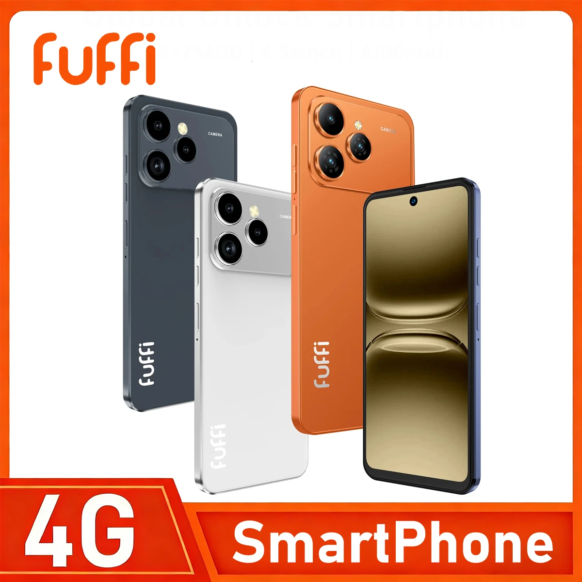 Smartfon Android, 6,56 cala, 8+256 GB ROM, sieć 4G, telefony komórkowe, Dual SIM, aparat 13+16 MP, telefony komórkowe