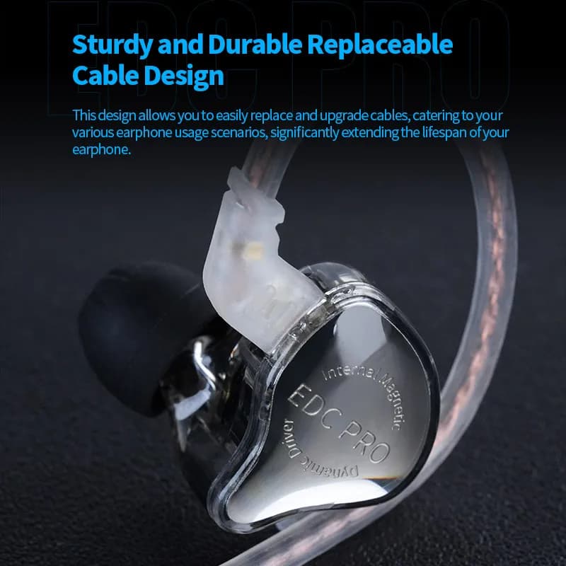 Słuchawki douszne KZ EDC Pro z kablem - 6