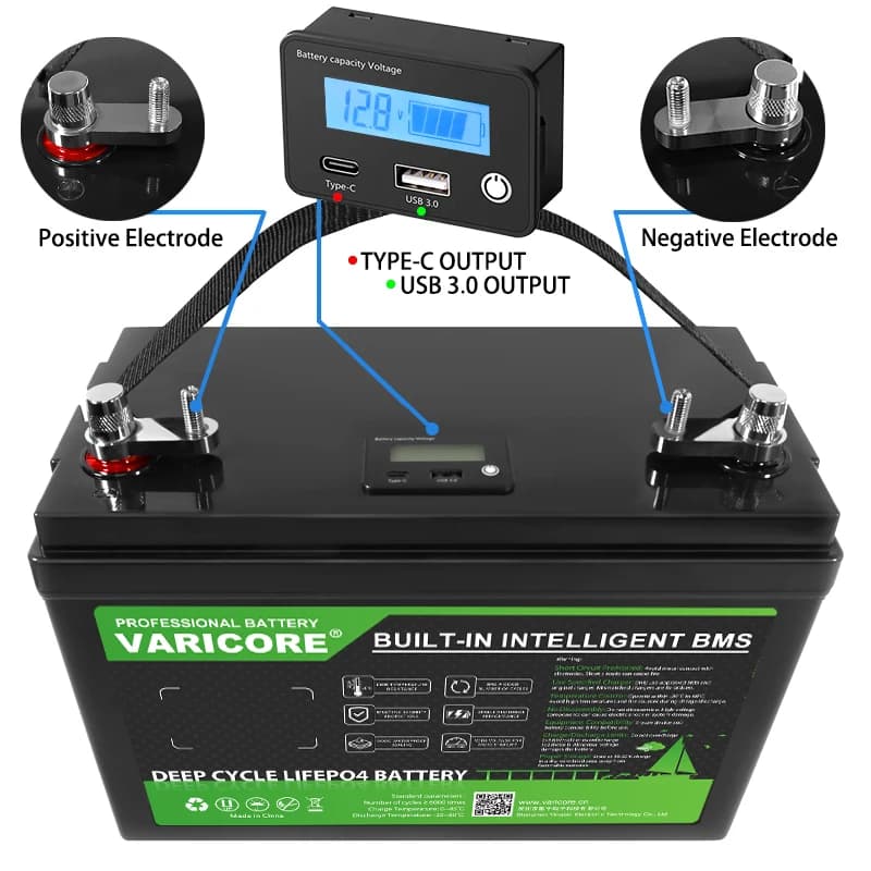 Akumulator LiFePO4 12V 24V 100Ah - 5