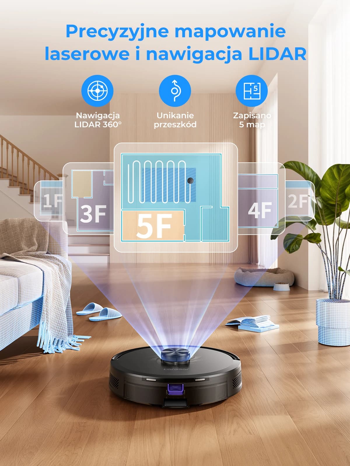 Robot sprzątający Laresar L30 z mopowaniem - 7