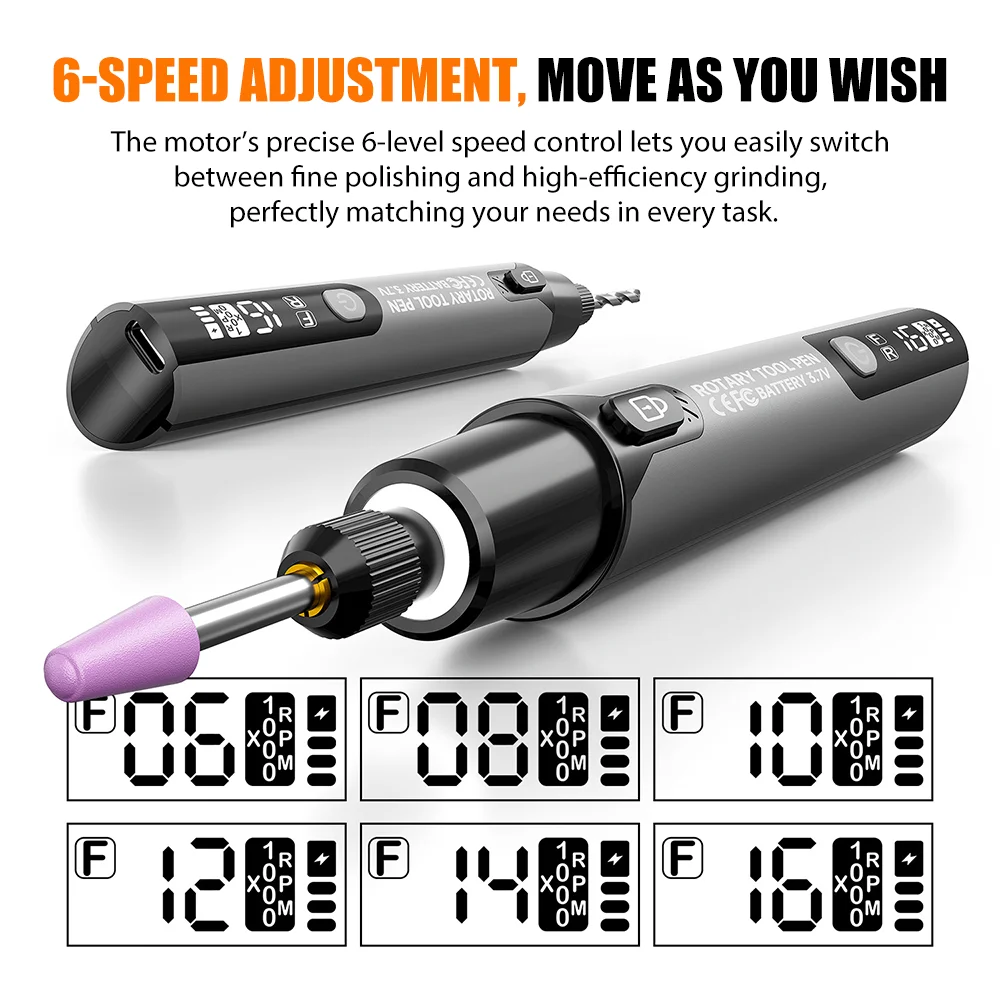 Mini wiertarka elektryczna z LED - 5