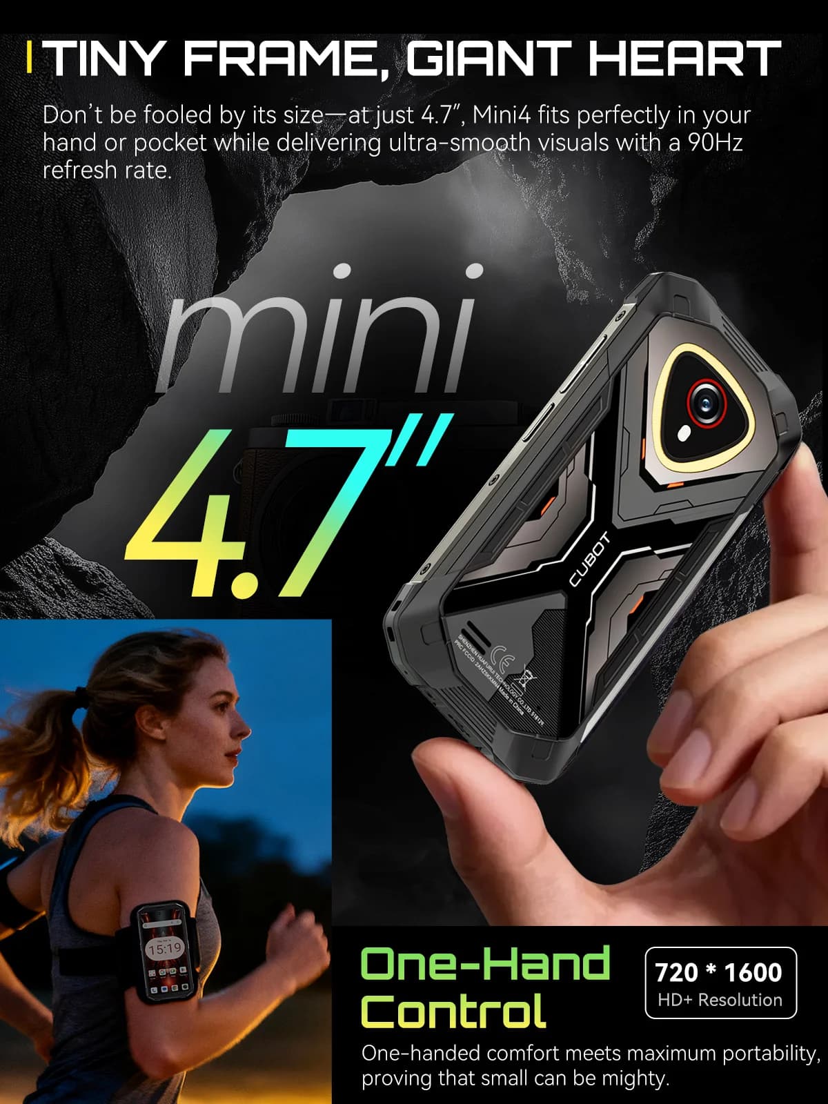 Cubot KingKong MINI 4 - kompaktowy smartfon 4,7" - 4