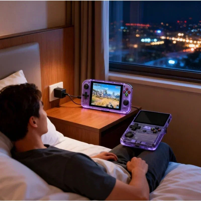 Nowa konsola do gier retro R36S, przenośny odtwarzacz wideo z ekranem IPS 3,5 cala, 128 GB, ponad 20000 gier, prezent dla chłopca - 4