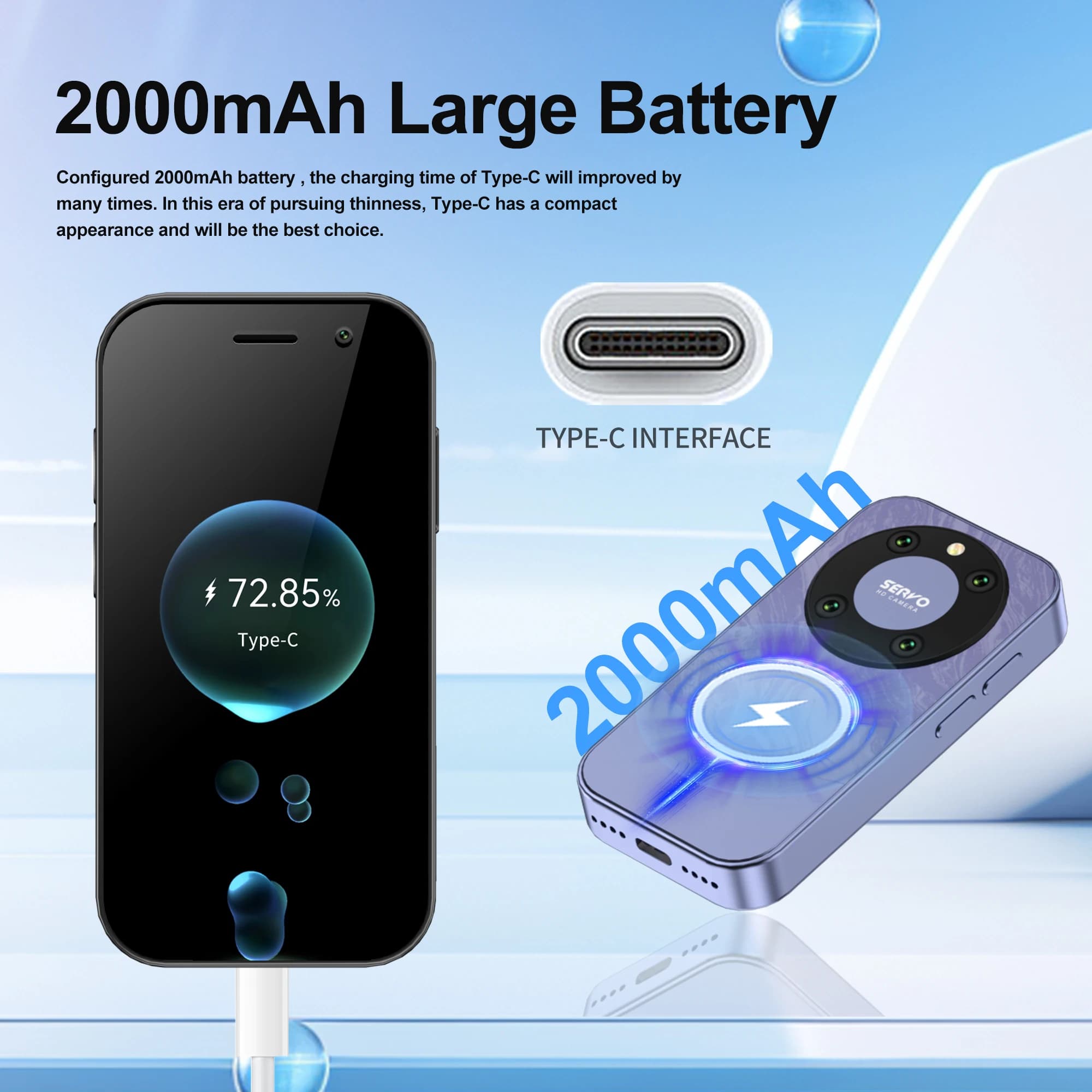 Servo King 9000 smartfon mini Android 10 - 5