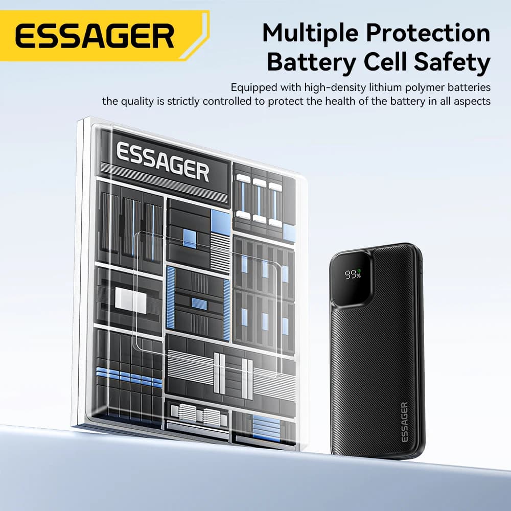 Essager Power Bank 20000mAh z kablami - 7