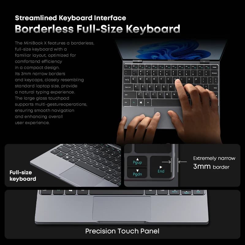 Laptop CHUWI MiniBook X 10,51" 16GB 512GB - 6