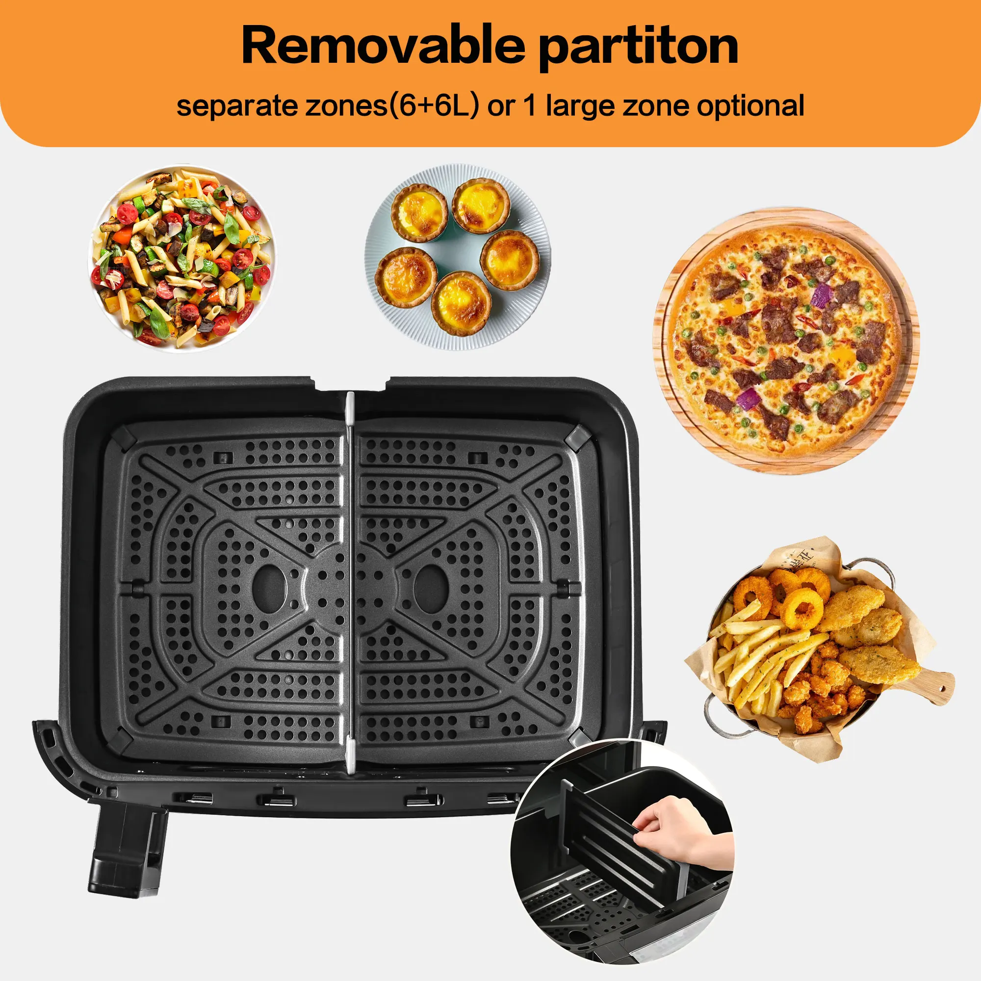 Frytkownica na gorące powietrze XXL 12 litrów - 3