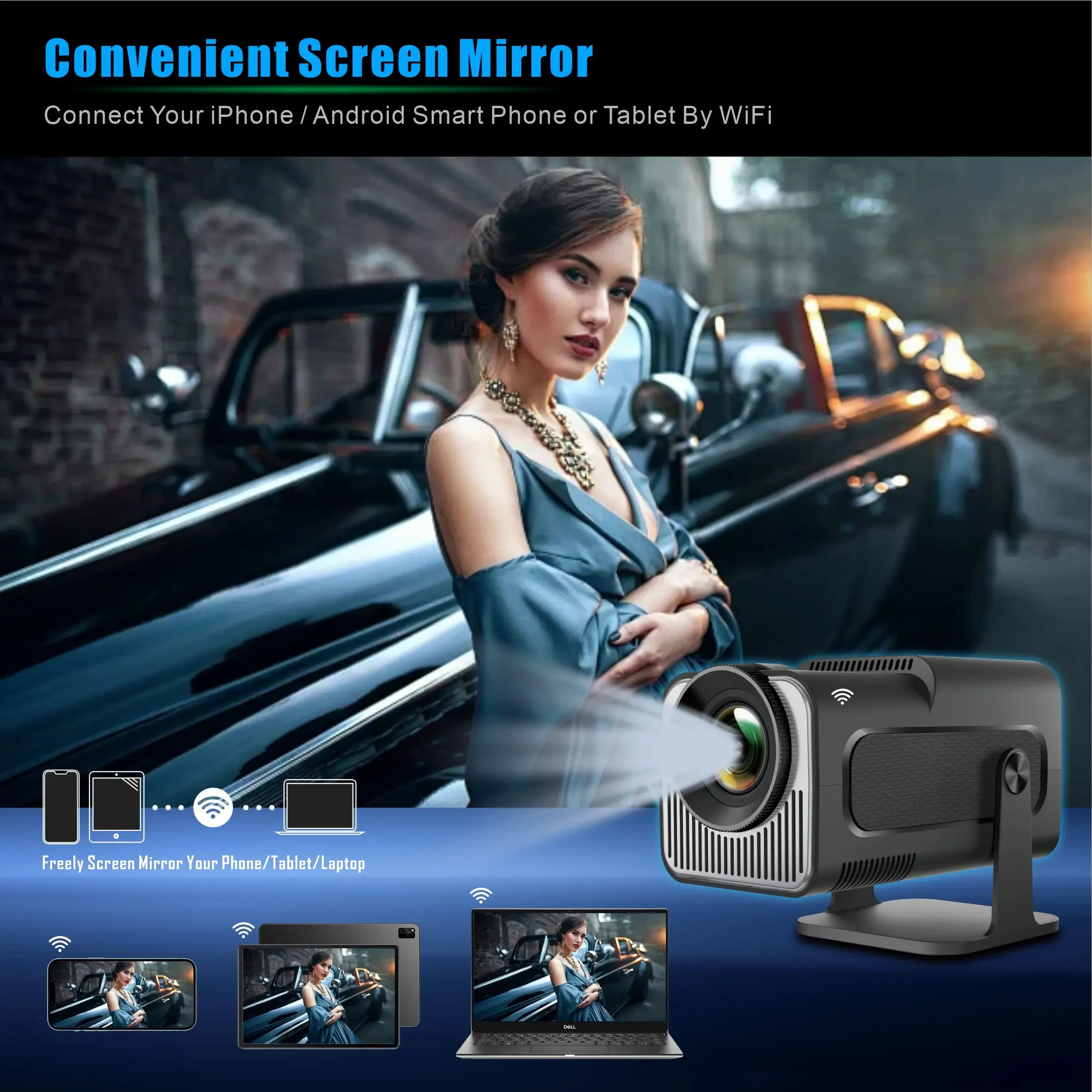 Mini projektor LED HY320 Android 4K - 5