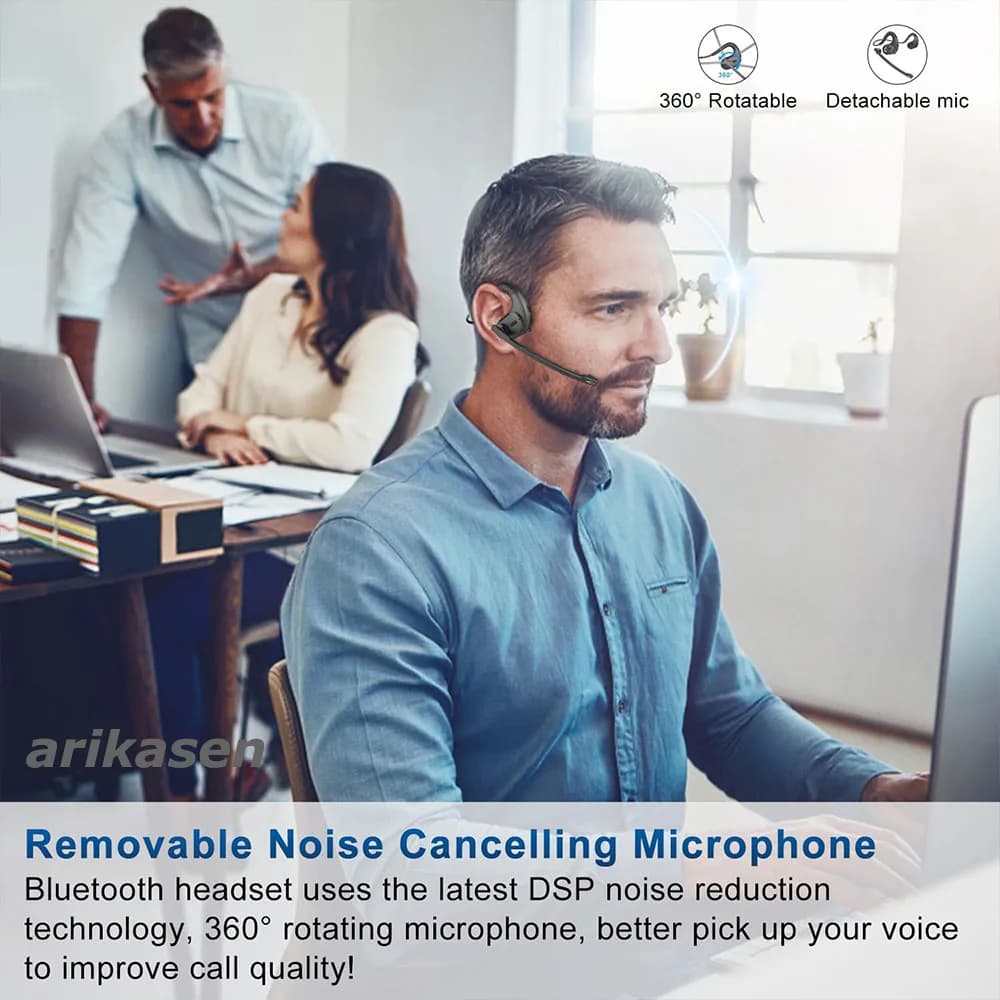 Słuchawki Bluetooth z mikrofonem na jedno ucho - 3