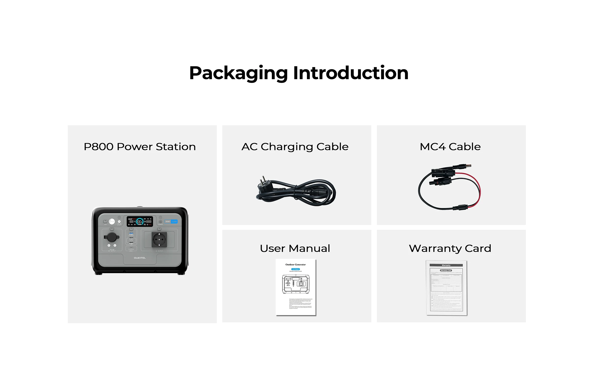 OUKITEL P800E Stacja Zasilania 800W 512Wh - 6