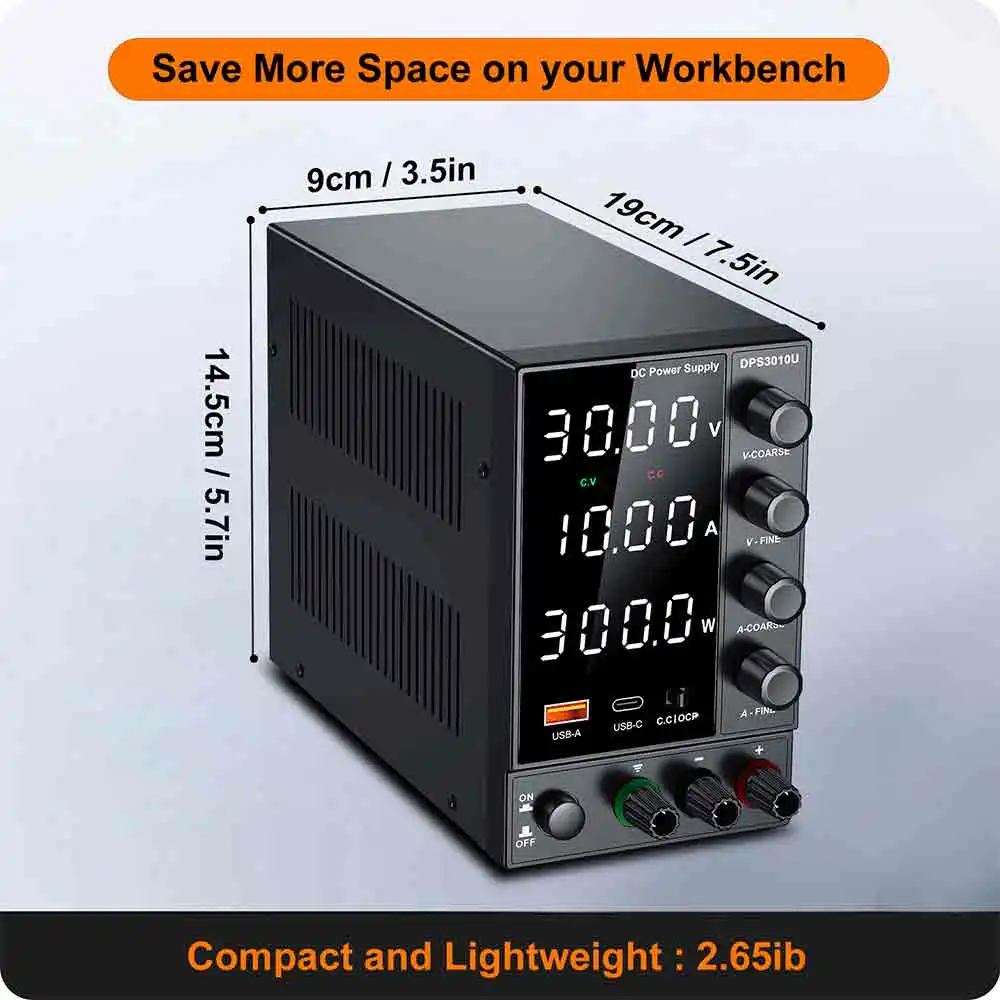 Regulowany zasilacz laboratoryjny 0-60V 10A z LCD - 6