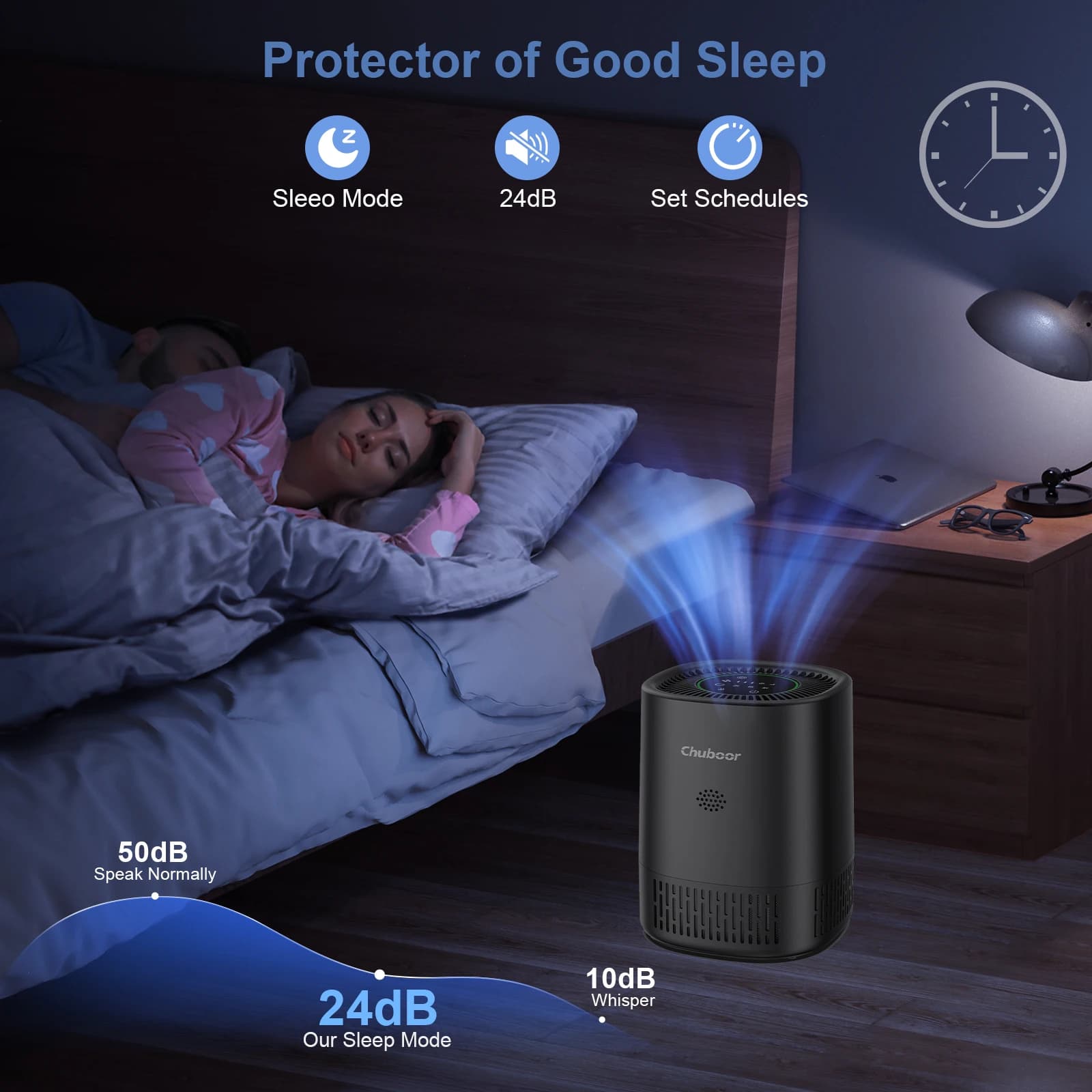 Oczyszczacz powietrza do domu Chuboor - 6