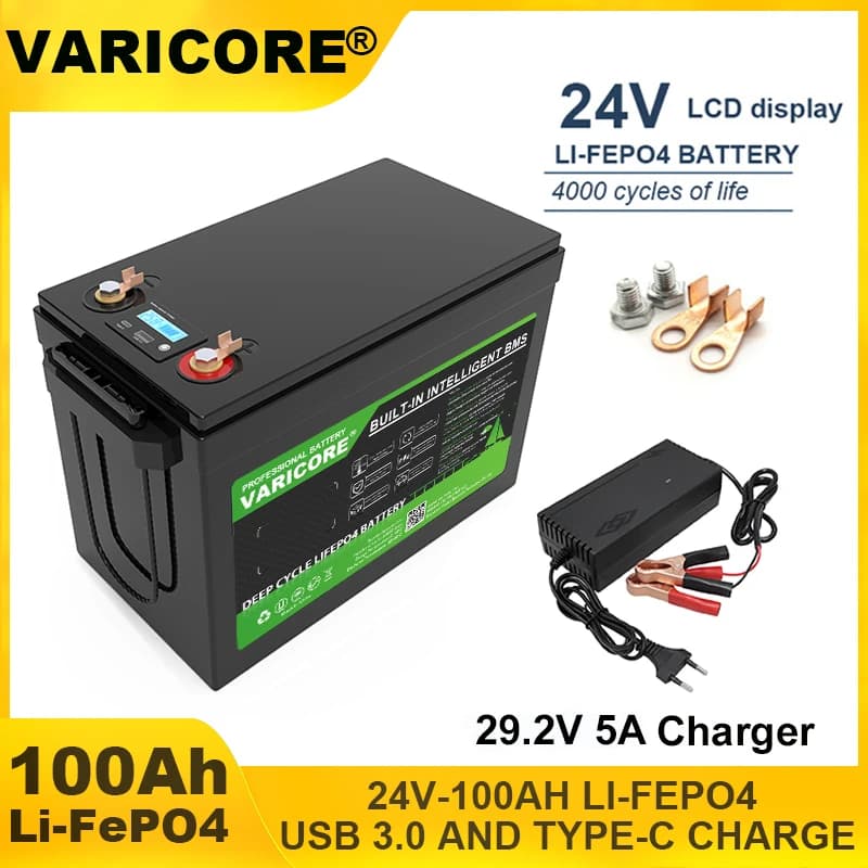 Akumulator LiFePO4 12V 24V 100Ah - 6