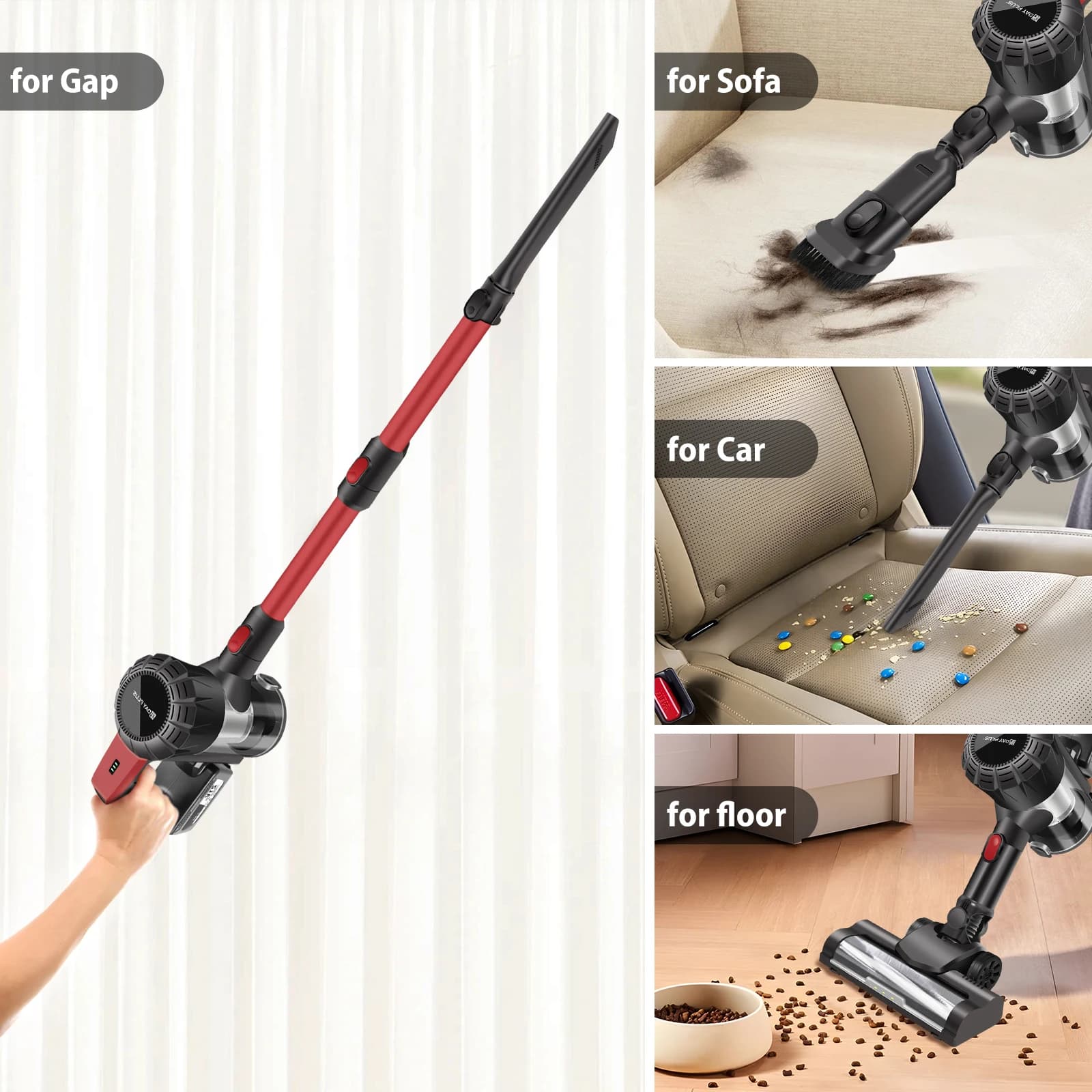 Odkurzacz bezprzewodowy 6 w 1 pionowy - 3