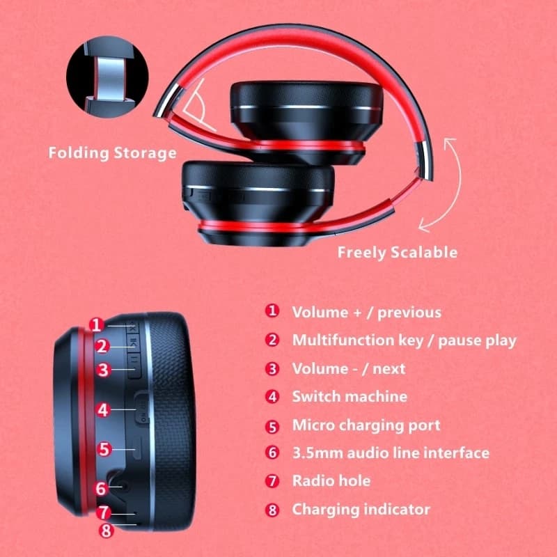 Słuchawki Bluetooth Lenovo HD200 nauszne - 7