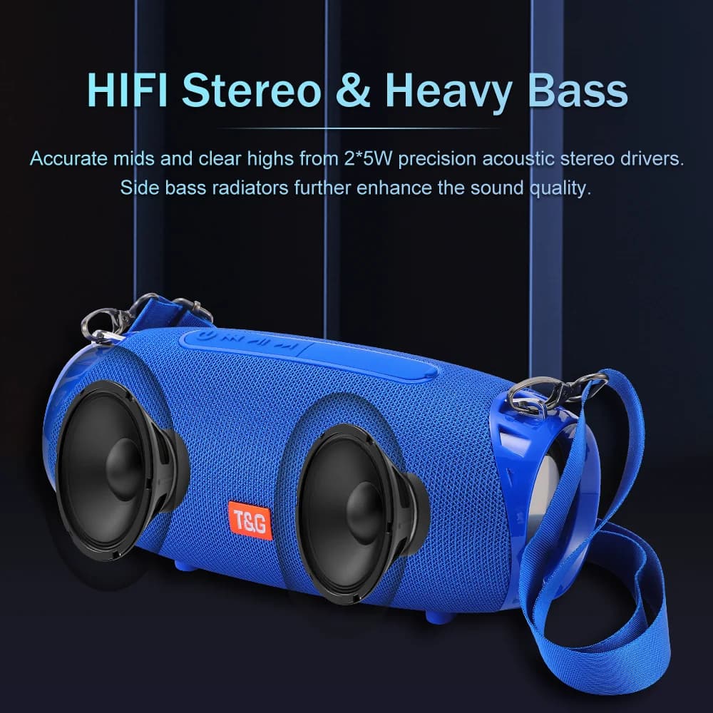 Głośnik Bluetooth z subwooferem 10W - 5
