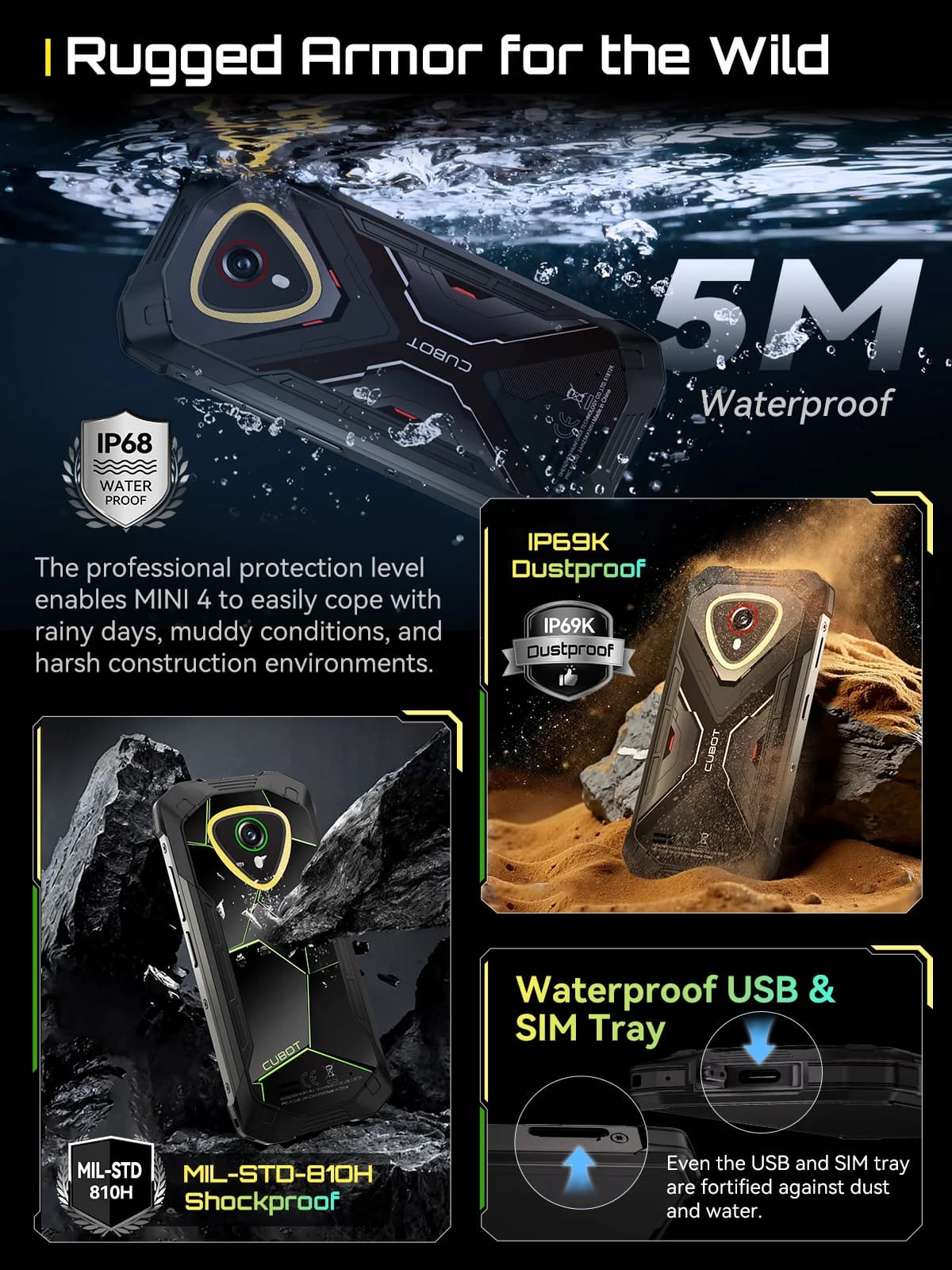 Cubot KingKong MINI 4 - kompaktowy smartfon 4,7" - 7