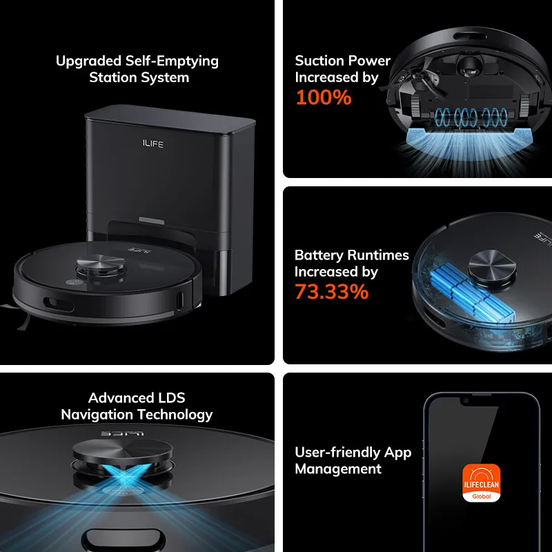 ILIFE T20s Ultra robot sprzątający z stacją - 3