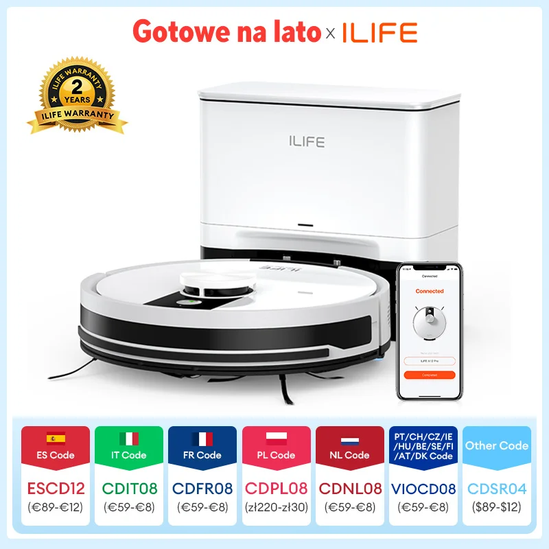 ILIFE A12 Pro robot sprzątający z mopem