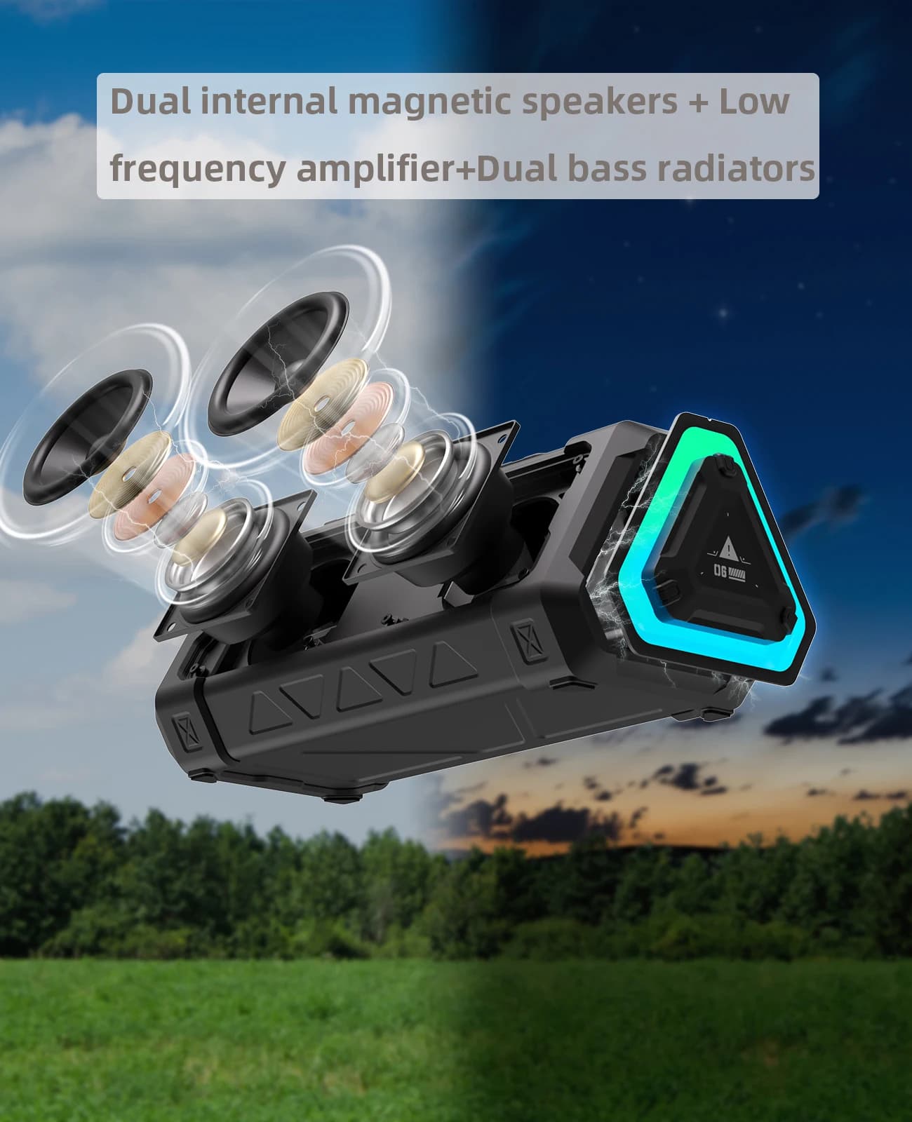 Głośnik Bluetooth MLOVE P3 40W IPX7 - 4