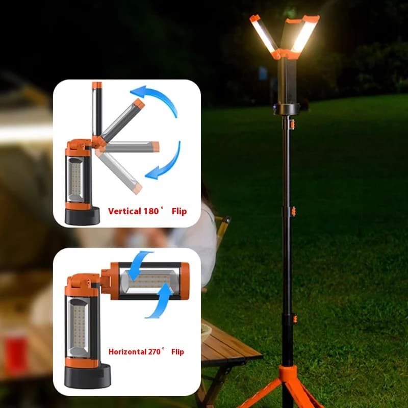 Lampa robocza LED 164-54 cm z magnesem na 18650 - 5