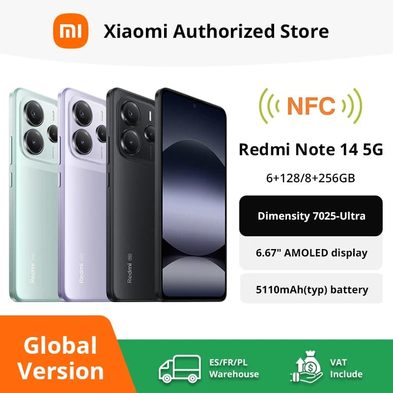 Redmi Note 14 5G smartfon 108MP NFC